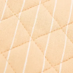 Topflappen aus Baumwolle gestreift sandgelb weiß 20x20cm von Linen & More