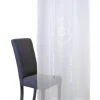 Türbehang Scheibengardine Fertiggardine Leinenstruktur Makramee weiß 90x180cm