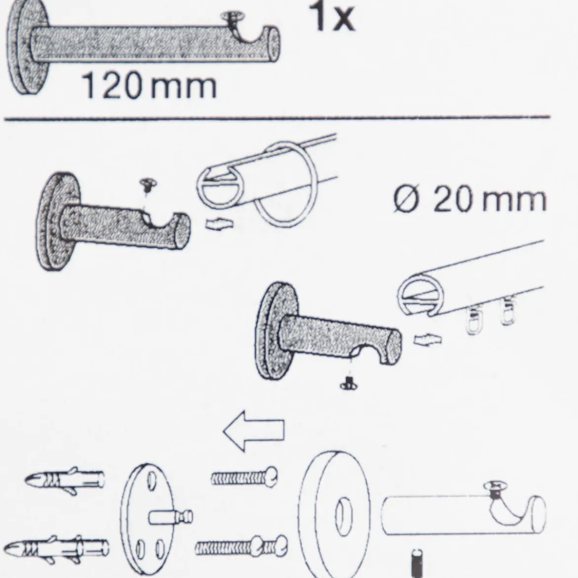 Träger 20mm function-turn 12cm Madentechnik 1 Stück schwarz
