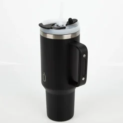 Trinkbecher Runbott Latt 1100 Black mit Henkel 1100ml- geschmacksneutral, BPA-frei und auslaufsicher