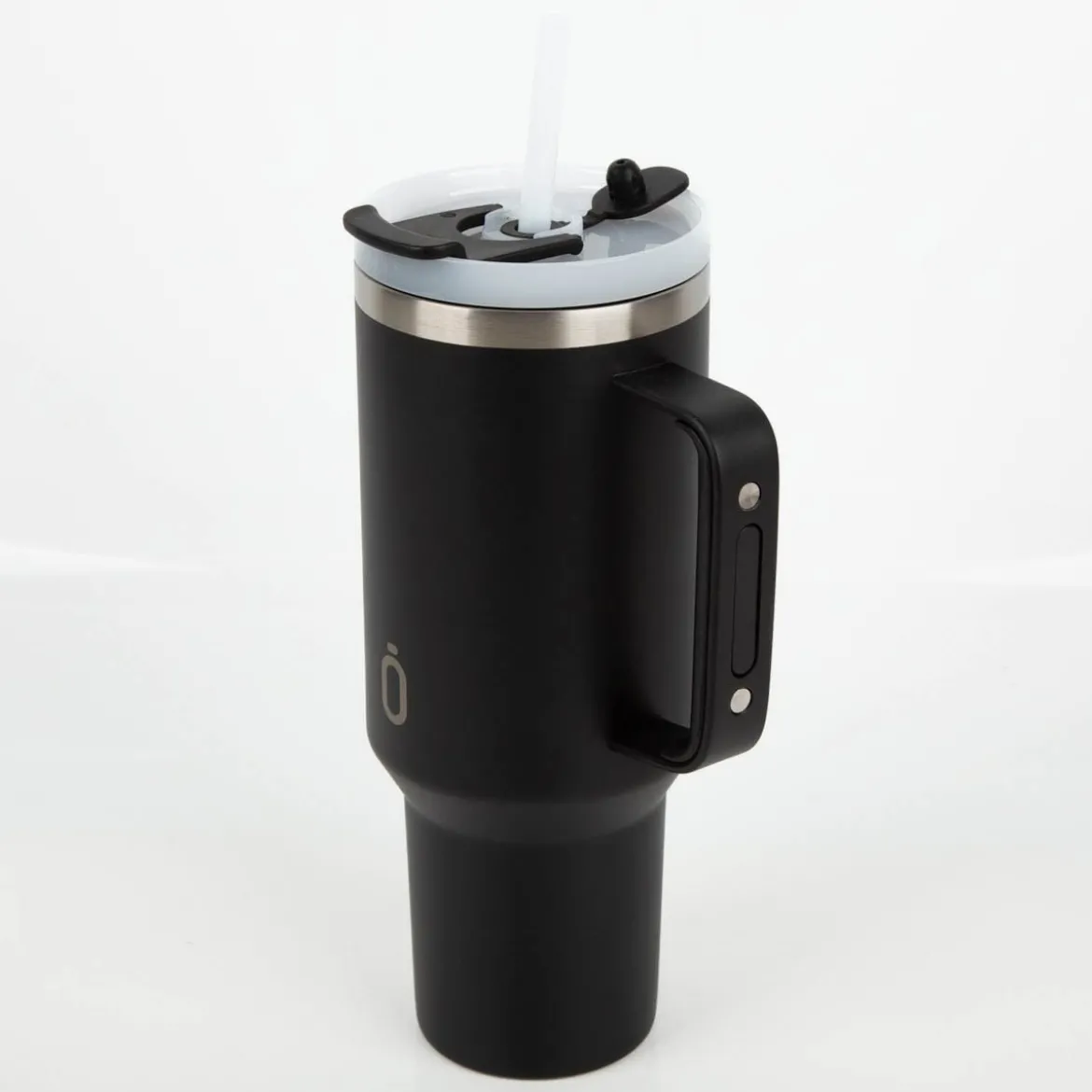 Trinkbecher Runbott Latt 1100 Black mit Henkel 1100ml- geschmacksneutral, BPA-frei und auslaufsicher