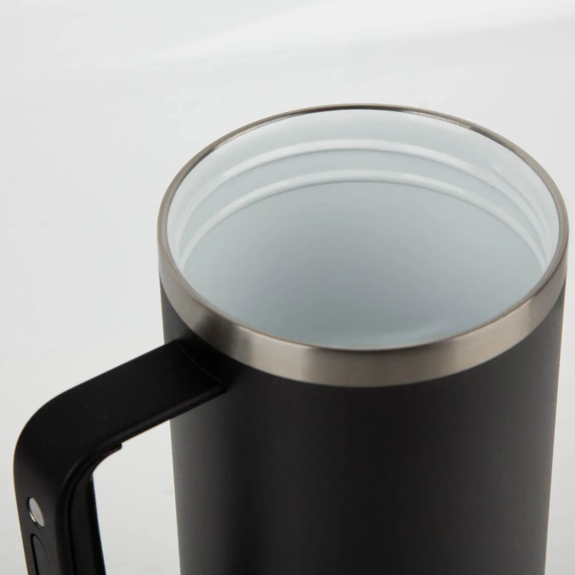 Trinkbecher Runbott Latt 1100 Black mit Henkel 1100ml- geschmacksneutral, BPA-frei und auslaufsicher