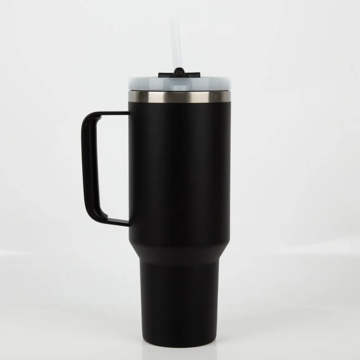 Trinkbecher Runbott Latt 1100 Black mit Henkel 1100ml- geschmacksneutral, BPA-frei und auslaufsicher