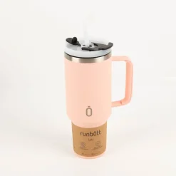Trinkbecher Runbott Latt 1100 Cotton Candy mit Henkel 1100ml- geschmacksneutral, BPA-frei und auslaufsicher