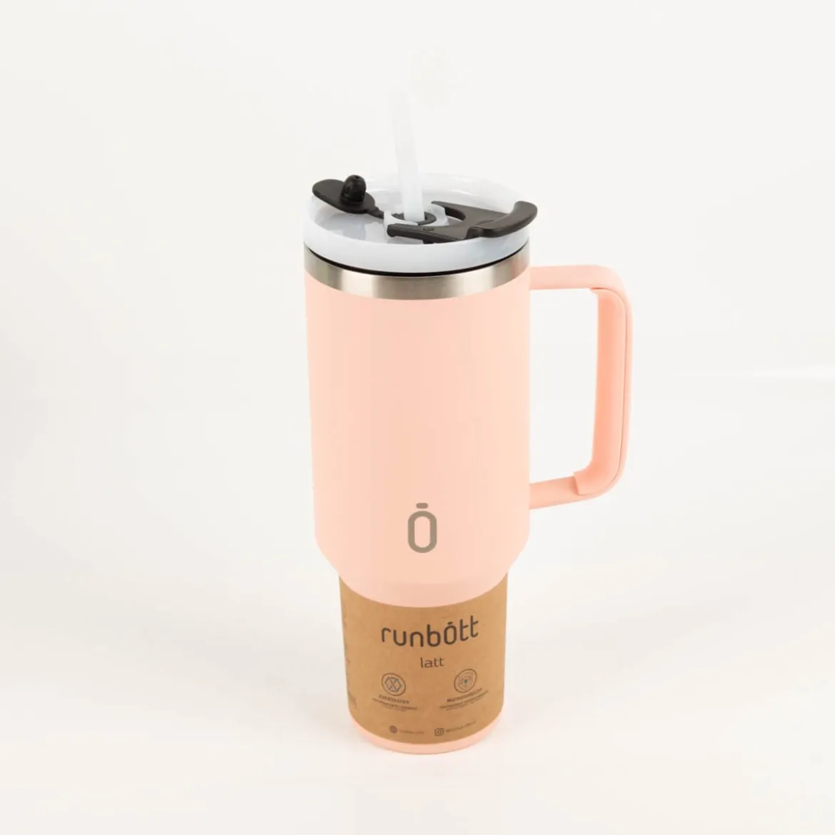 Trinkbecher Runbott Latt 1100 Cotton Candy mit Henkel 1100ml- geschmacksneutral, BPA-frei und auslaufsicher