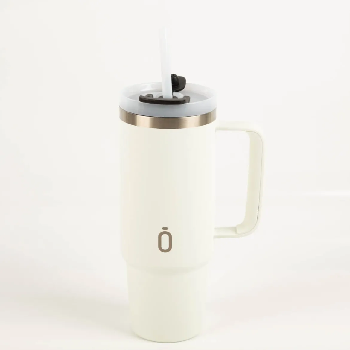 Trinkbecher Runbott Latt 800 Cream mit Henkel 800ml - geschmacksneutral, BPA-frei und auslaufsicher