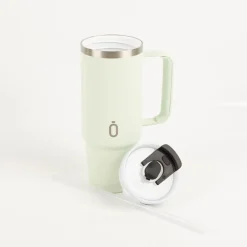 Trinkbecher Runbott Latt 800 Melon mit Henkel 800ml - geschmacksneutral, BPA-frei und auslaufsicher
