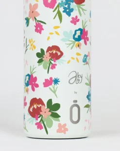 Trinkflasche ABIGAIL MORALES Bouquet Cream Runbott 600ml - geschmacksneutral, BPA-frei und auslaufsicher
