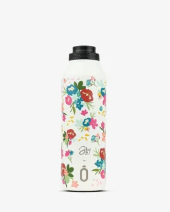 Trinkflasche ABIGAIL MORALES Bouquet Cream Runbott 600ml - geschmacksneutral, BPA-frei und auslaufsicher