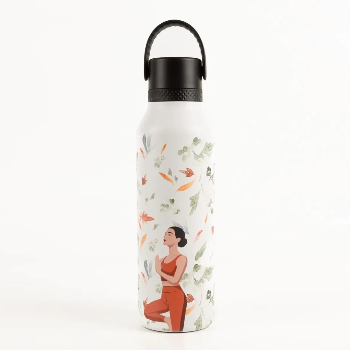 Trinkflasche LULALILA Yoga Runbott 600ml - geschmacksneutral, BPA-frei und auslaufsicher