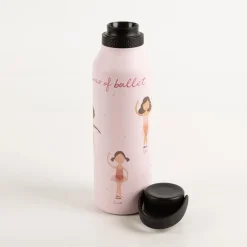 Trinkflasche Marta Munté Ballet rosa von Runbott 600ml - geschmacksneutral, BPA-frei und auslaufsicher
