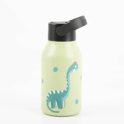 Trinkflasche Marta Munté Braquiosaurus grün von Runbott 350ml - geschmacksneutral, BPA-frei und auslaufsicher