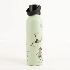 Trinkflasche Marta Munté Football mintgrün von Runbott 600ml - geschmacksneutral, BPA-frei und auslaufsicher