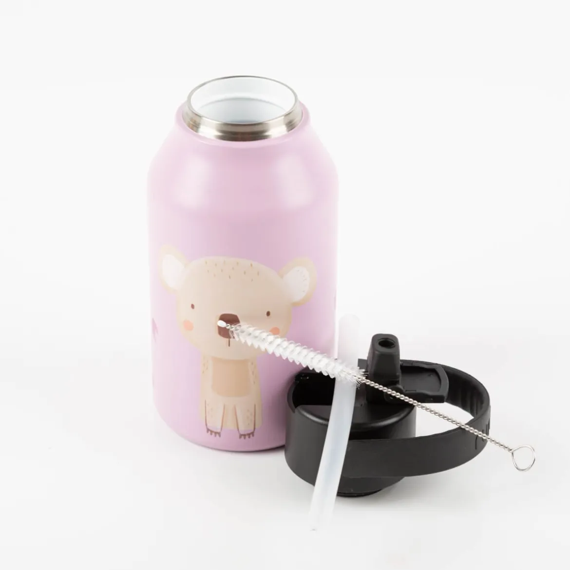 Trinkflasche Marta Munté Koala Cotton Candy von Runbott 350ml - geschmacksneutral, BPA-frei und auslaufsicher