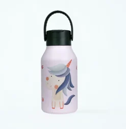Trinkflasche Marta Munté Unicorn Powder Pink von Runbott 350ml - geschmacksneutral, BPA-frei und auslaufsicher