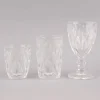 Trinkglas klein Diamantmuster geprägt Glas farblos 10x8cm