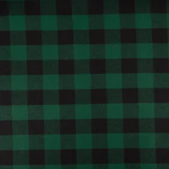 Twill Stoff Baumwollstoff Karo grün schwarz 145cm