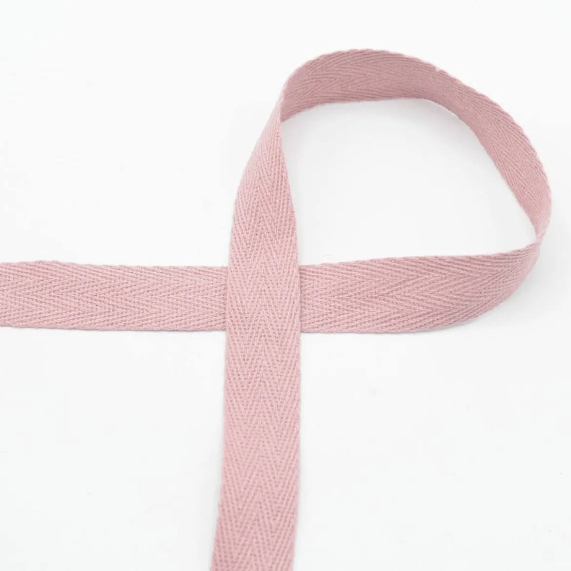 Twill Tape Köper Baumwollband Meterware Old Rose 20mm Breite