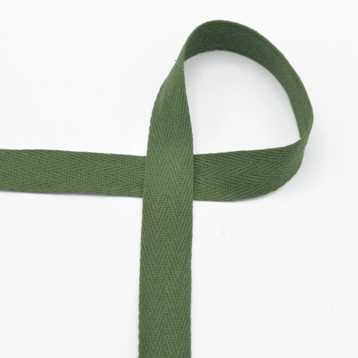 Twill Tape Köper Baumwollband Meterware Army 20mm Breite