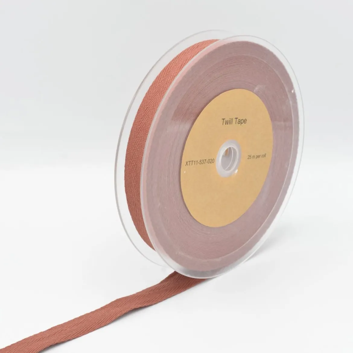 Twill Tape Köper Baumwollband Meterware Terra 20mm Breite