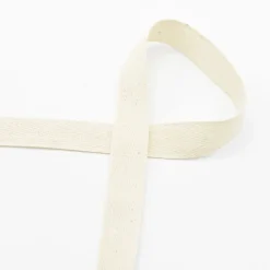 Twill Tape Köper Baumwollband Meterware Ecru 20mm Breite