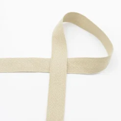 Twill Tape Köper Baumwollband Meterware Sand 20mm Breite