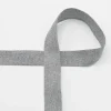 Twill Tape Köper Baumwollband Meterware Light Grey Melange 20mm Breite
