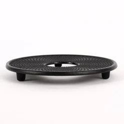 Untersetzer für Teekanne Gusseisen schwarz 14cm