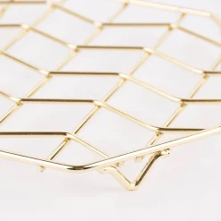 Untersetzer Metall goldfarbig 20x20x2cm