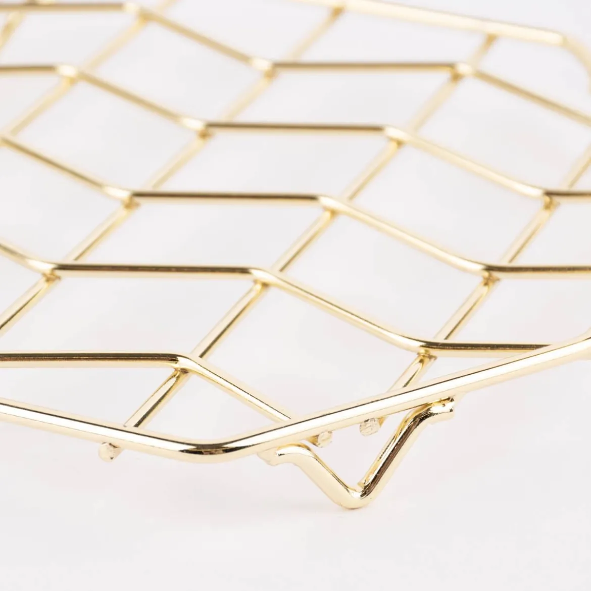 Untersetzer Metall goldfarbig 20x20x2cm