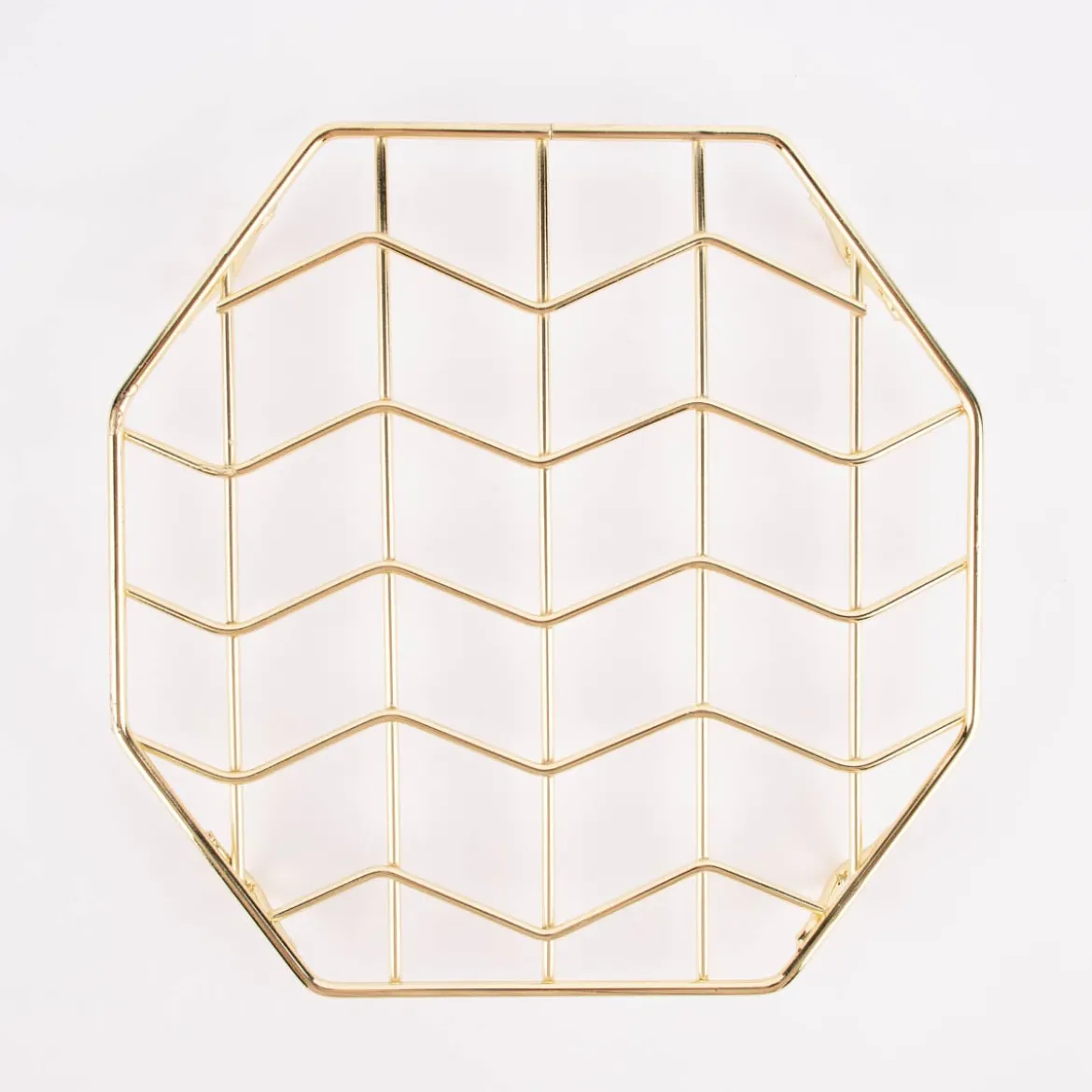 Untersetzer Metall goldfarbig 20x20x2cm