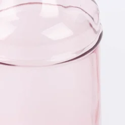 Vase Flaschenform zylinderförmig transparent Glas verschiedenen Farben 6,5x18,5cm