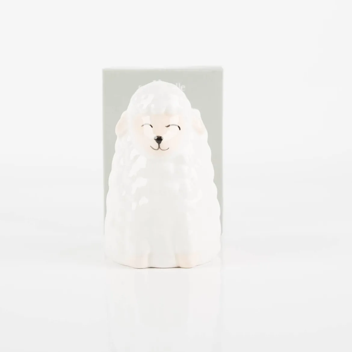 Vase Sheep Schaf wollweiß von Sass & Belle 12cm hoch
