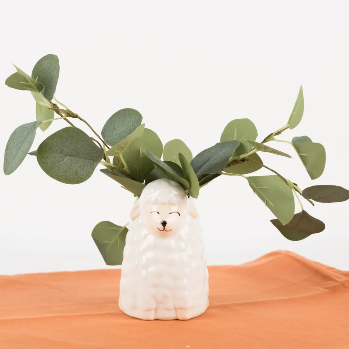Vase Sheep Schaf wollweiß von Sass & Belle 12cm hoch
