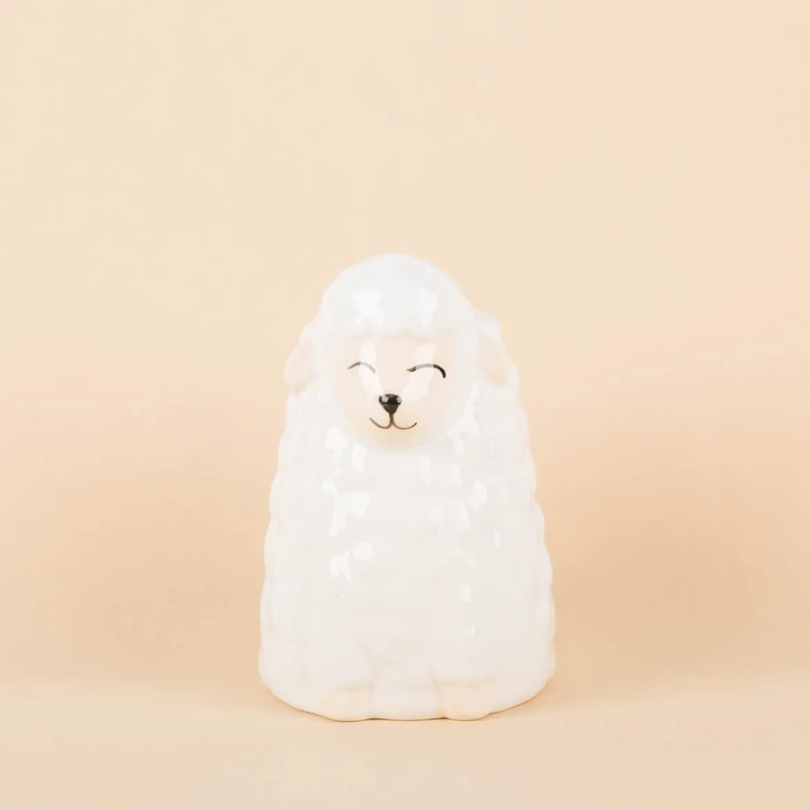 Vase Sheep Schaf wollweiß von Sass & Belle 12cm hoch