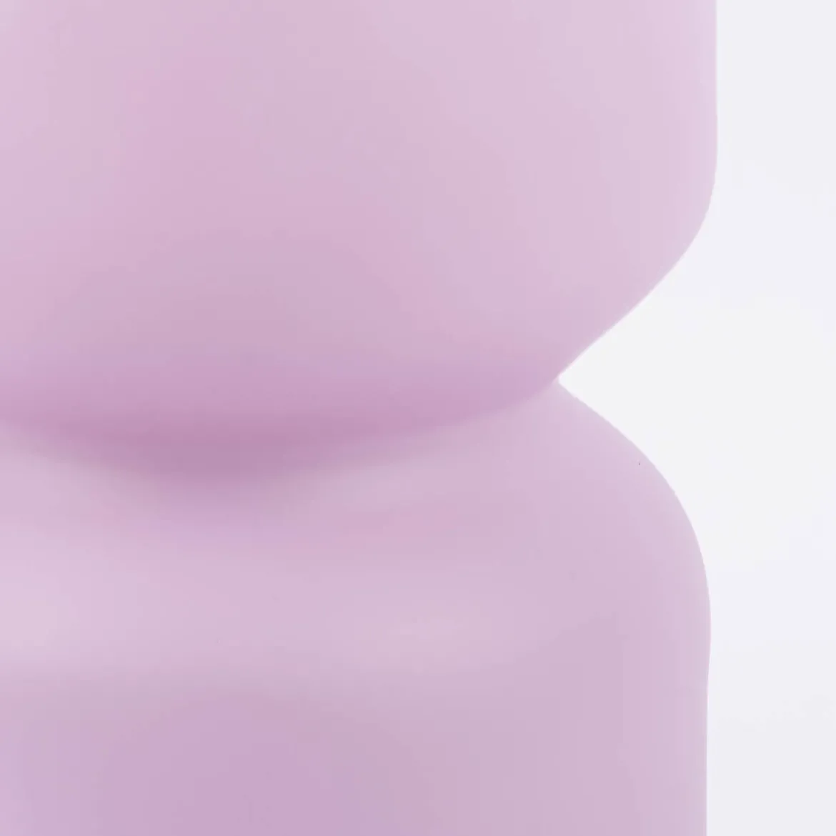 Vase tailliert undurchsichtig einfarbig matt flieder 12x25cm