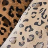Velours Fellimitat Kunstfell Leopard braun Töne 1,5m Breite