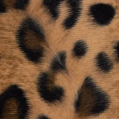 Velours Fellimitat Kunstfell Leopard braun Töne 1,5m Breite