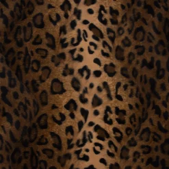 Velours Fellimitat Kunstfell Leopard braun Töne 1,5m Breite