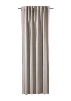 Verdunkelungsvorhang Barcelona mit Schlaufenband hellbraun meliert 245x135cm