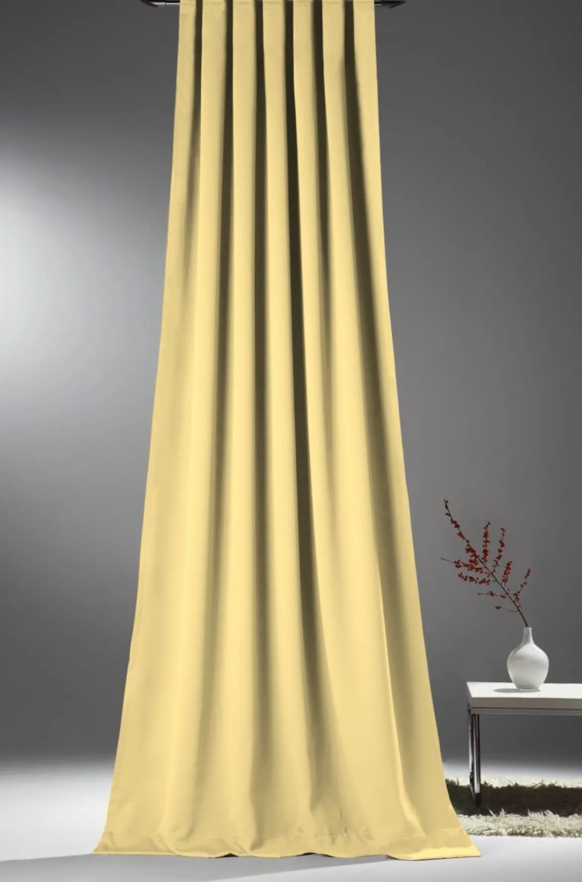 Verdunkelungsvorhang mit Universalband SOPRAN beige 245x140cm