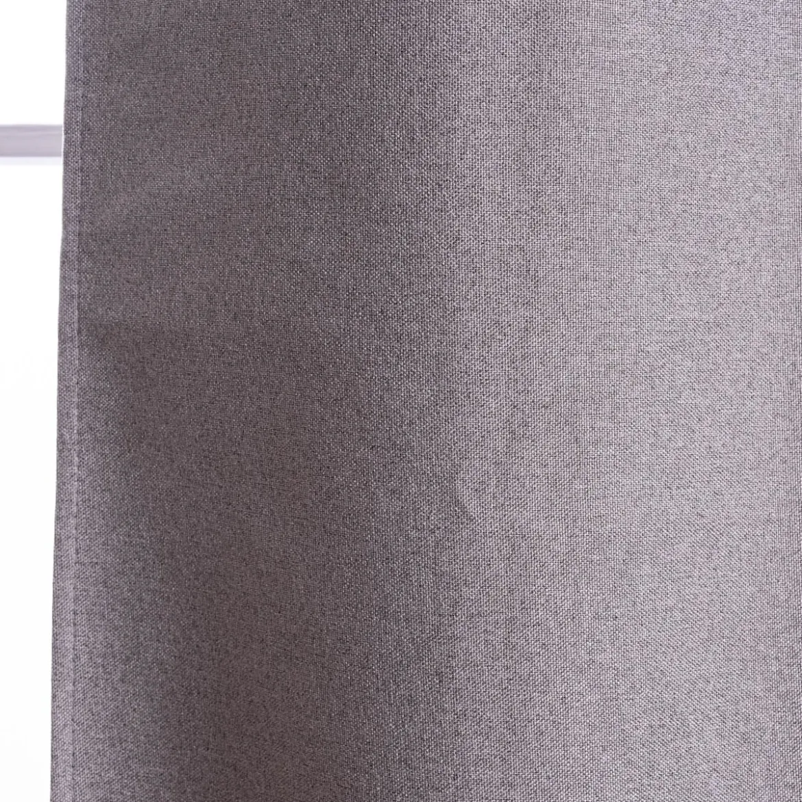 Verdunklungsgardine mit Ösenaufhängung einfarbig taupe meliert 140x260cm