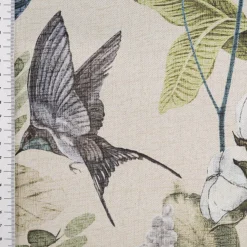 Verdunklungsstoff Dim Out Vorhangstoff Verdunklung Nature beige grün 1,50m Breitte