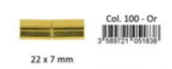 Verschlüsse Magnet Verschluss goldfarbig 1 Stück 22x7mm
