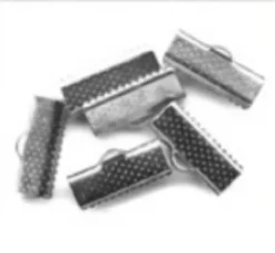 Verschlüsse silberfarbig 6 Stück 16x7,5mm