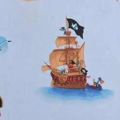 Villa Coppenrath Capt´n Sharky Dekostoff Baumwollstoff Gardinenstoff Meterware blau 140cm