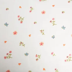 Villa Coppenrath Gardinenstoff Voile weiß Blumen Schmetterlinge 290 cm