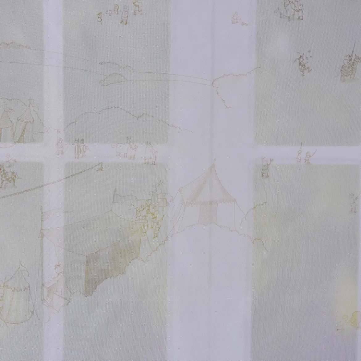 Villa Coppenrath Ritter Vincelot Gardinenstoff Voile Vincelots Welt beige 280cm