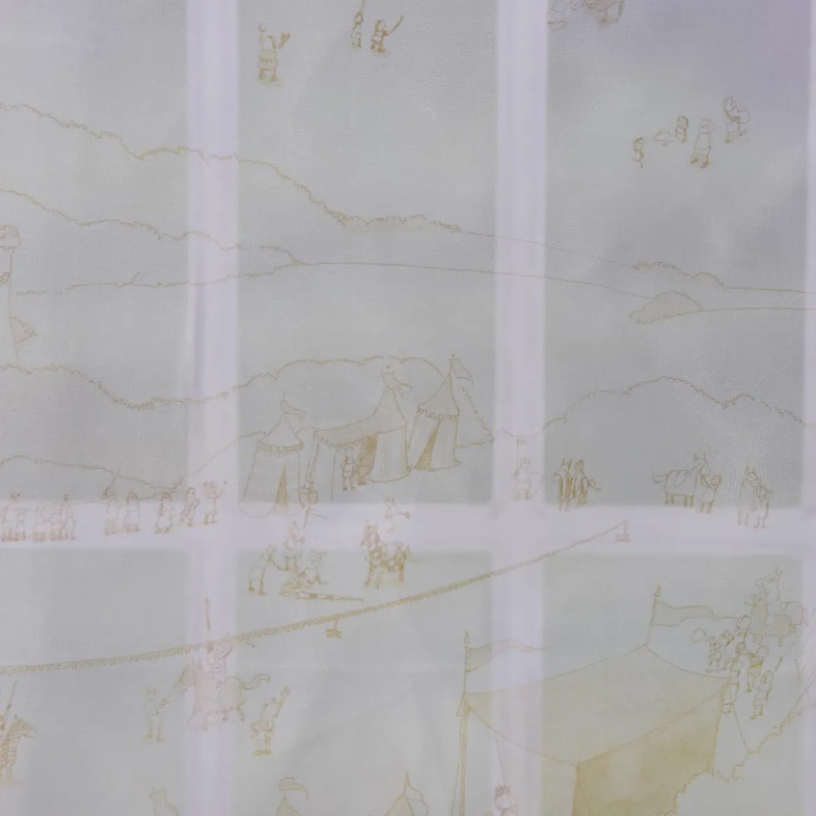 Villa Coppenrath Ritter Vincelot Gardinenstoff Voile Vincelots Welt beige 280cm