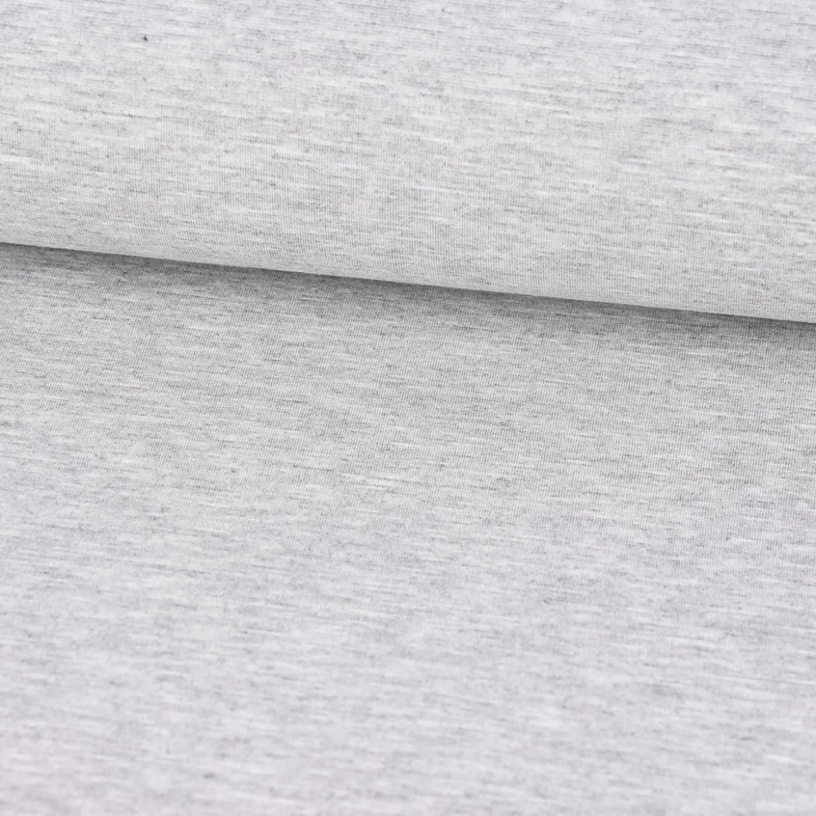 Viskosejersey Jerseystoff Punta di Roma einfarbig grau 1,4m Breite
